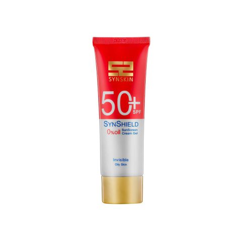 ژل کرم ضد آفتاب بی رنگ ساین اسکین مدل ساین شیلد مناسب برای پوست چرب با SPF50+