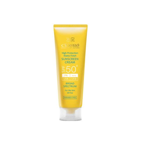 کرم ضد آفتاب بی رنگ سینره مناسب برای پوست چرب با SPF50