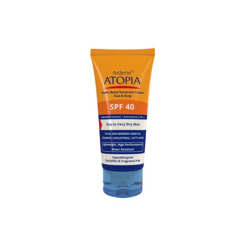 کرم ضد آفتاب رطوبت رسان آردن مدل آتوپیا مناسب برای پوست خشک و خیلی خشک با SPF40