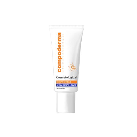 فلوئید ضد آفتاب بی رنگ دور چشم کمپودرما مناسب برای انواع پوست با SPF50