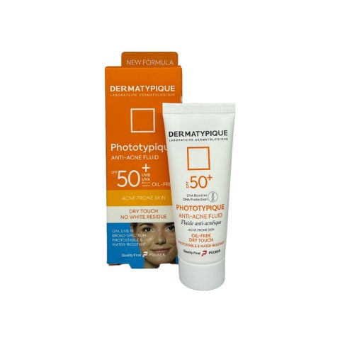 فلوئید ضد آفتاب ضد جوش بی رنگ درماتیپیک مدل فتوتیپیک با SPF50+