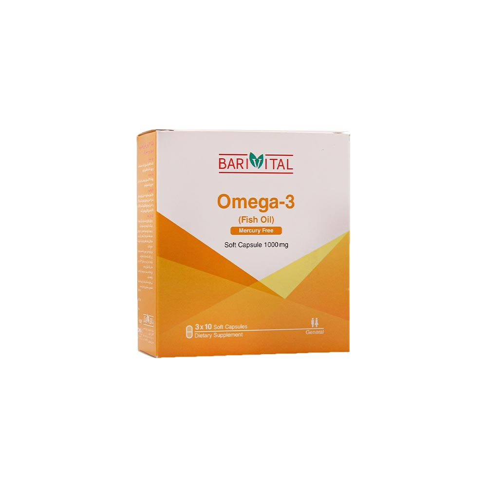 کپسول امگا 3 باریویتال 30 عددی