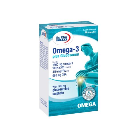 کپسول ژلاتینی امگا-3 پلاس گلوکزآمین یوروویتال 30 عدد