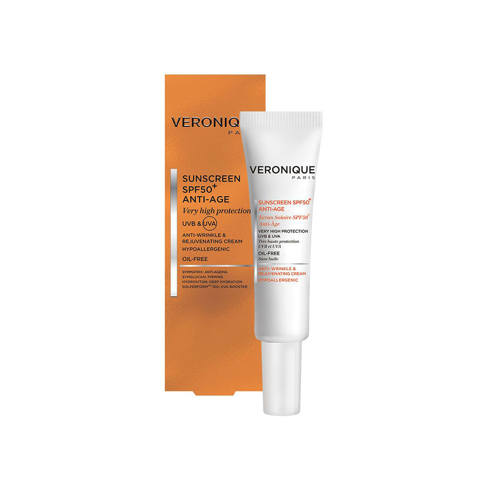 کرم ضد آفتاب بهبود دهنده چروک ورونیک مناسب برای پوست چرب با +SPF50