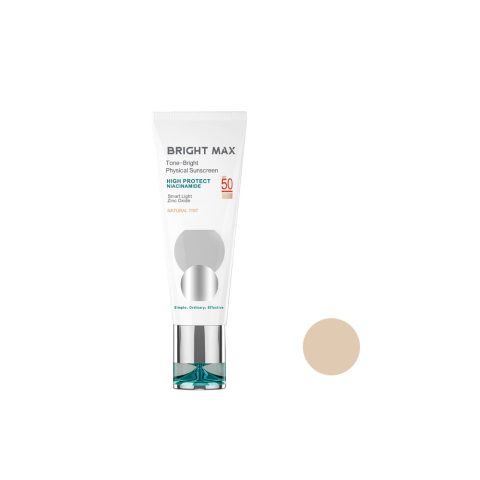 کرم ضد آفتاب رنگی فیزیکال برایت مکس مدل تن برایت با SPF50