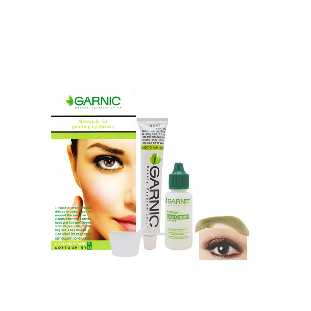 کیت رنگ ابرو گیاهی گارنیک کد GN10