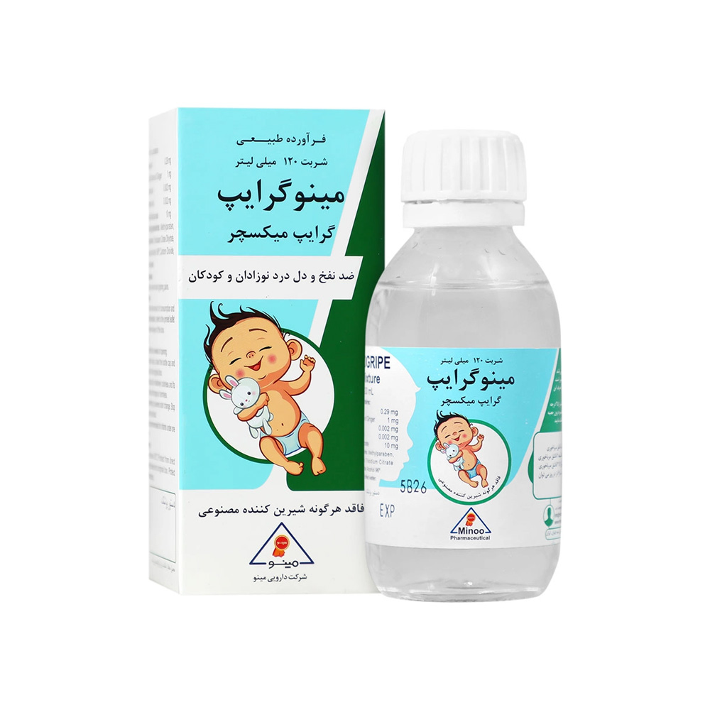 شربت گرایپ میکسچر مینو 120 میلی لیتر